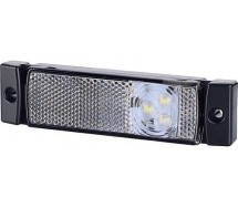 Ld127 küljetuli LED valge 12/24v 0.5m juhe 130x33x17mm