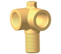 Raufoss 6161899 brk tl-liide m16 (välis) l=21mm / 2x 90* m16 (sise)