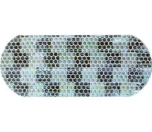 Valge segment-helkurteip 115x50mm/ 1 meeter 8 segmenti (50m rullis)