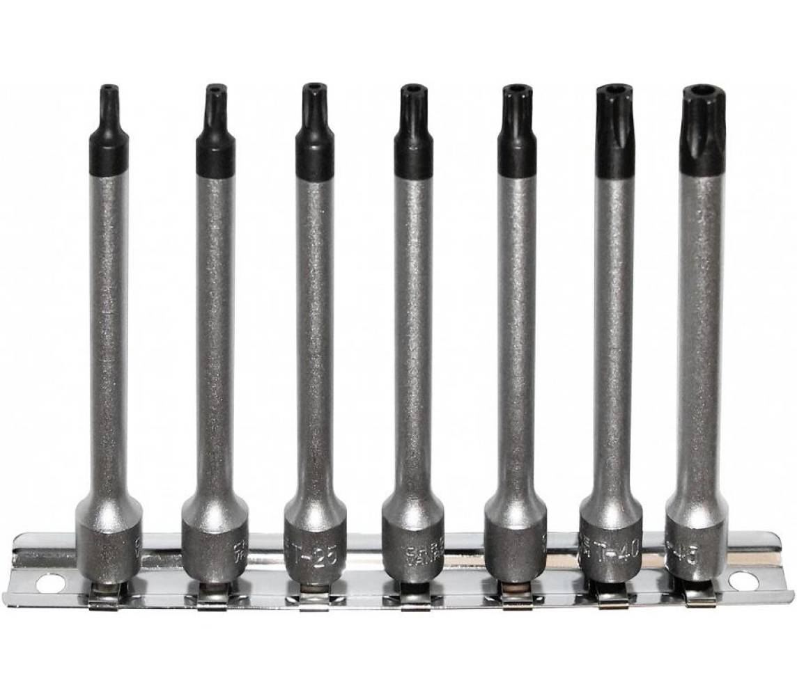 7-os. 1/4" pikkade avaga 5-torx padrunotsikute kompl. ts15-ts45 Triumf