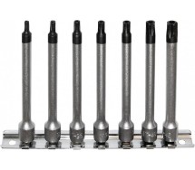 7-os. 1/4" pikkade avaga 5-torx padrunotsikute kompl. ts15-ts45 Triumf