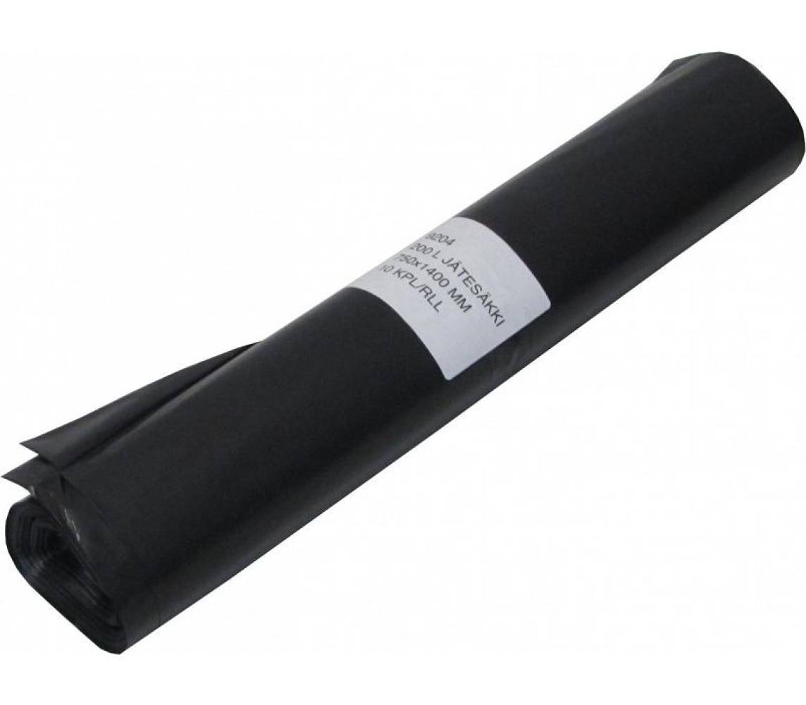 Prügikotid (prügikott) 200l/10tk 750x1400x0.045mm must