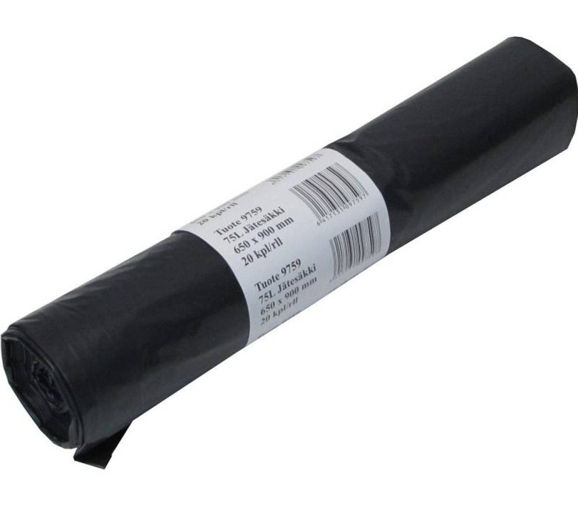 Prügikotid (prügikott) 75l/10tk 750x800x0.045mm must