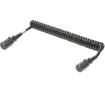 Euro 6 spiraalkaabel 7-pin "n" plastotsad 4.5m