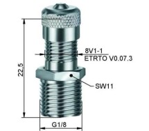Ventiil mahutile 23mm - g1/8"
