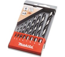 8-os. puidupuuride komplekt 3.4.5.6.8.9.10mm Makita