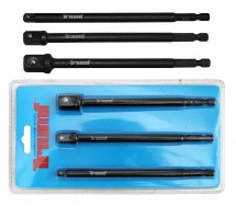 3-os. trelliotsiku adapterite komplekt pikad 1/4". 3/8". 1/2" tapp Triumf