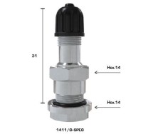 Tl-ventiil veoauto valuv. 1411/c. ava 9.7mm. sirge l=31mm
