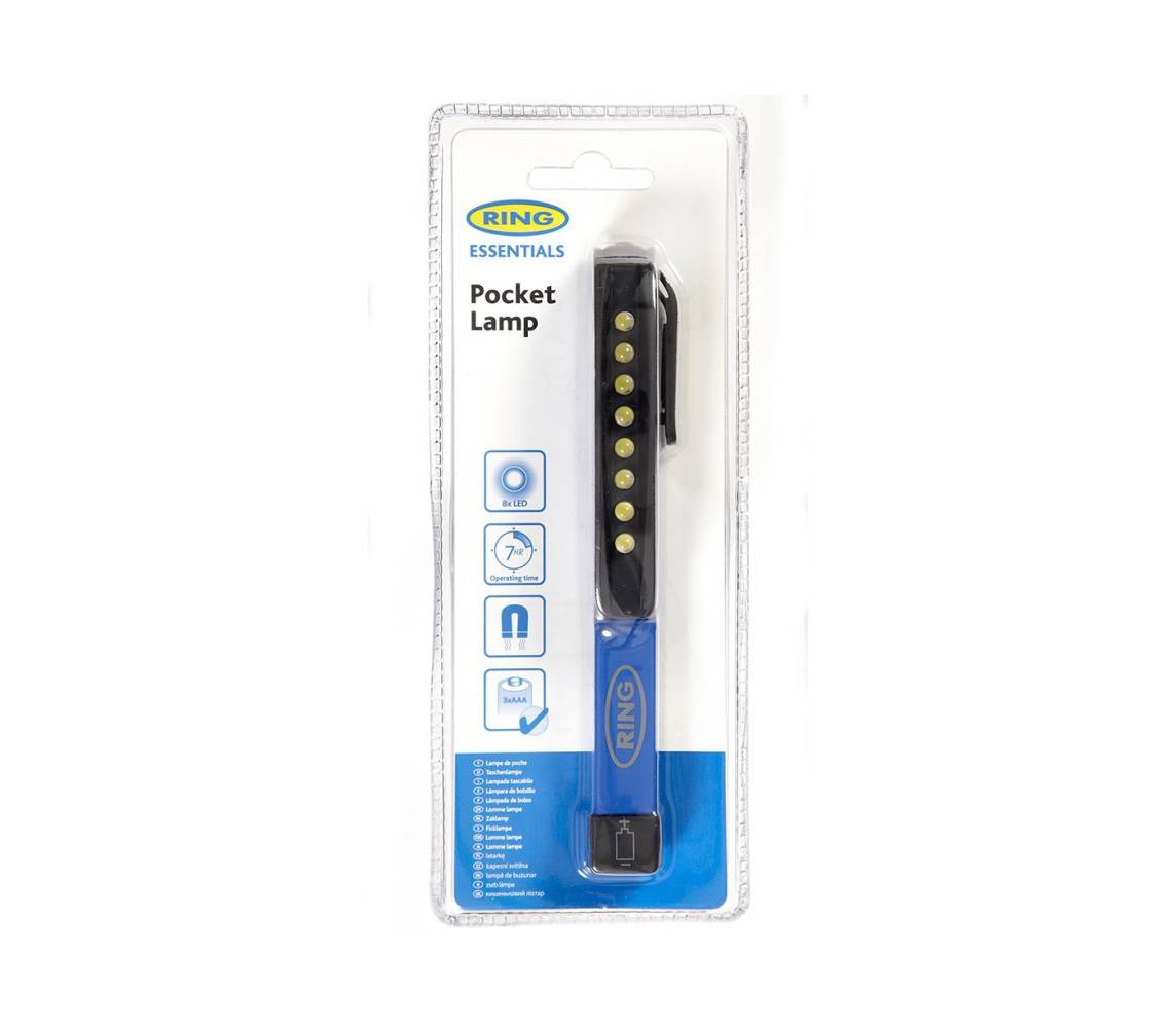 Taskulamp - töölamp 8LED Sinine
