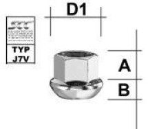 Mutter pkm14x1.50/20/19 (pall r13. avatud. p20. ch19)