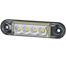 Ld2327 küljetuli LED valge 78x19x11mm 12/24v IP68