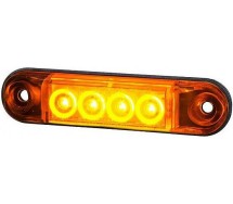 Ld2328 küljetuli LED kollane 78x19x11mm 12/24v IP68