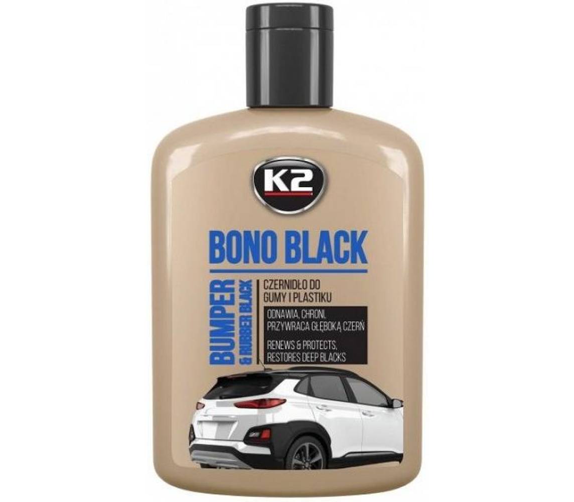 K2 Bono Black — уход за пластиком и резиной (только для чёрных поверхностей), 200 мл