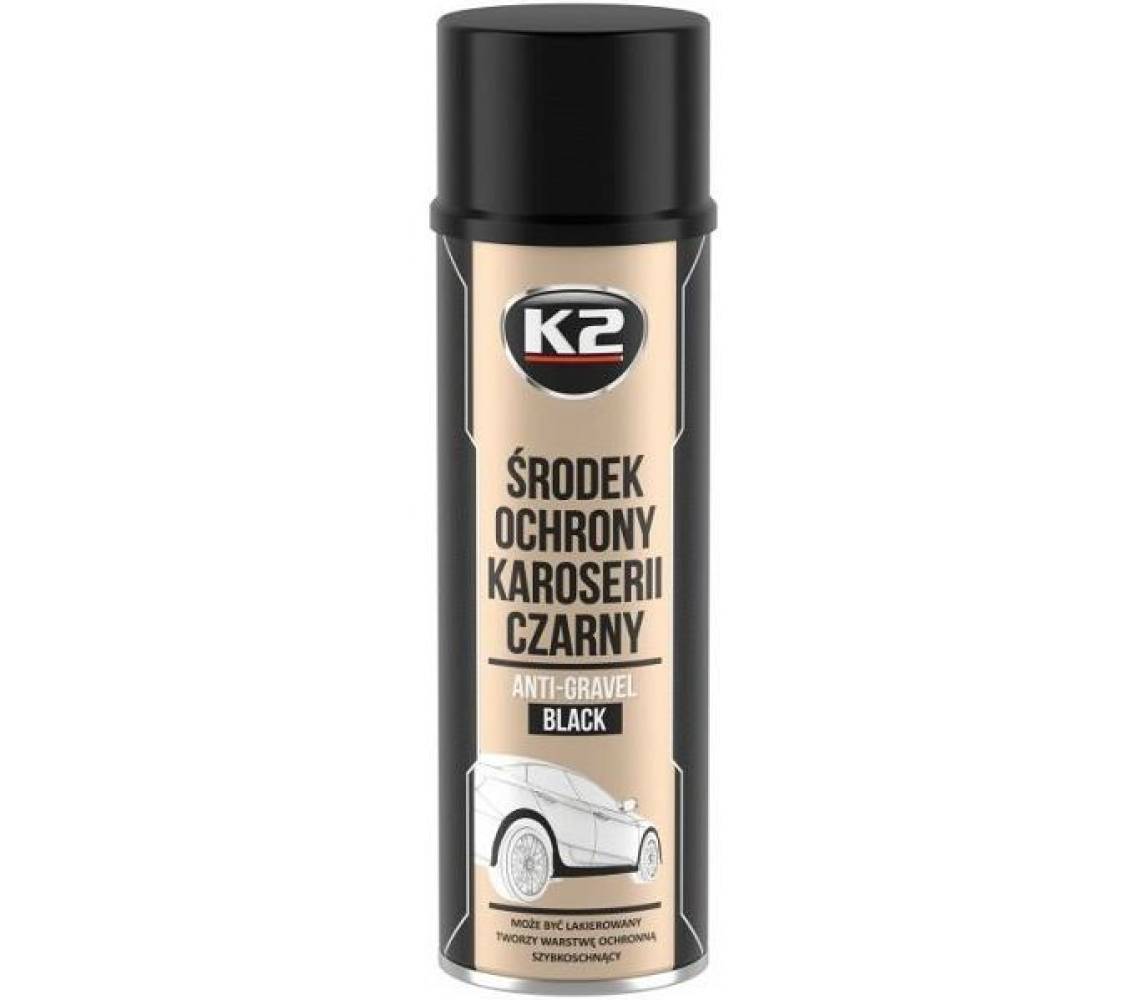 K2 anti-gravel black kivikaitse must 500ml/ae
