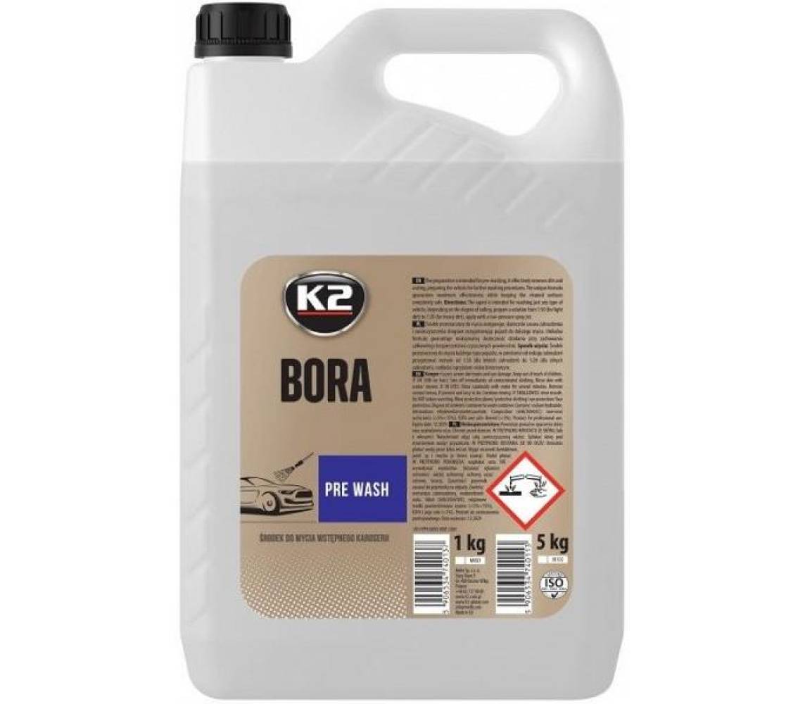 K2 Bora Pre‑Wash — щёлочной предварительный очиститель, 5 л (концентрат)