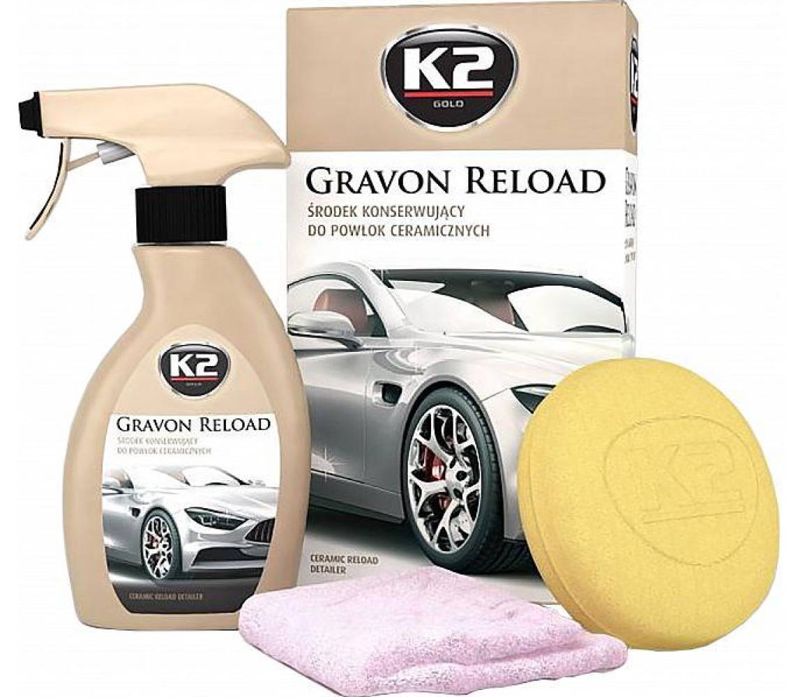 K2 gravon reload keraamiline hooldus- ja kaitsevaha 250ml/pihusti komplekt