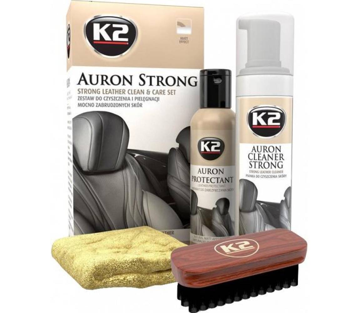 K2 auron strong leather clean & care kit naha puhastus- ja hoolduskomplekt