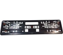 Registritunnuse alus must kummipadjakestega top4 (numbrialus) m+