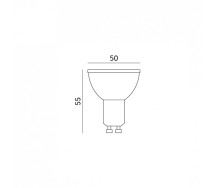 230v pirn LED gu10 7w premium 615lm külm valgus 6500k kobi