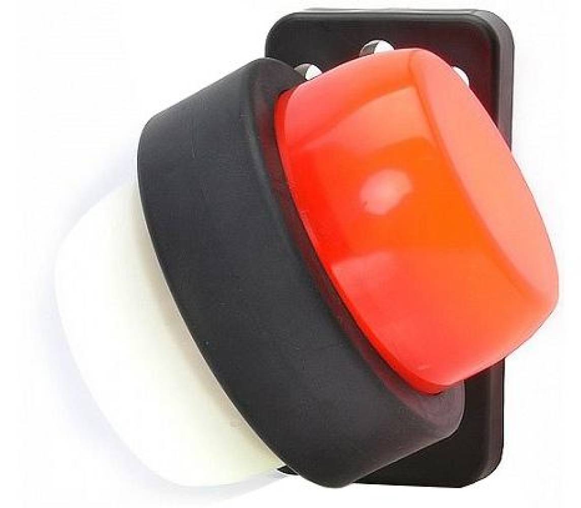 Sarvtuli LED skandinaavia punane/valge 12/24v