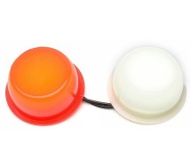 Skandinaavia sarvtule LED varuklaasid matt punane/valge 12/24v