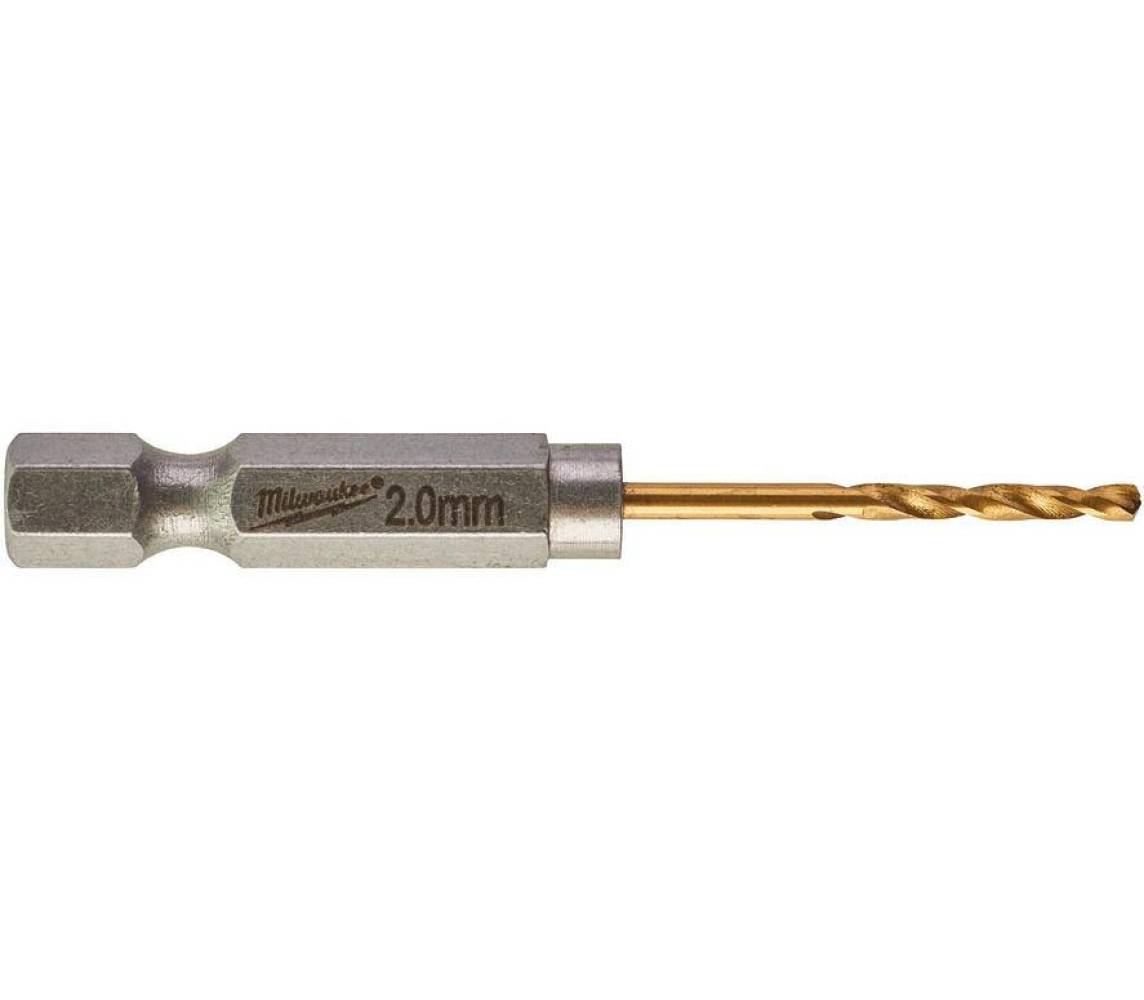 Metallipuur 2.0mm 2tk 1/4" löögikindel shockwave hss-g tin Milwaukee