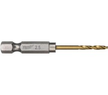 Metallipuur 2.5mm 2tk 1/4" löögikindel shockwave hss-g tin Milwaukee
