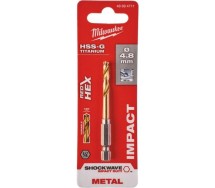 Metallipuur 4.8mm 1/4" löögikindel shockwave hss-g tin Milwaukee