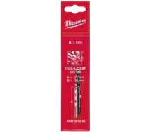 Metallipuur 3.0mm 2tk red cobalt hss-g din 338 Milwaukee