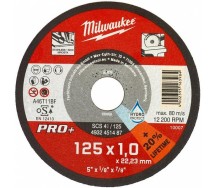 Lõikeketas teras/inox 125x1.0mm pro+ Milwaukee
