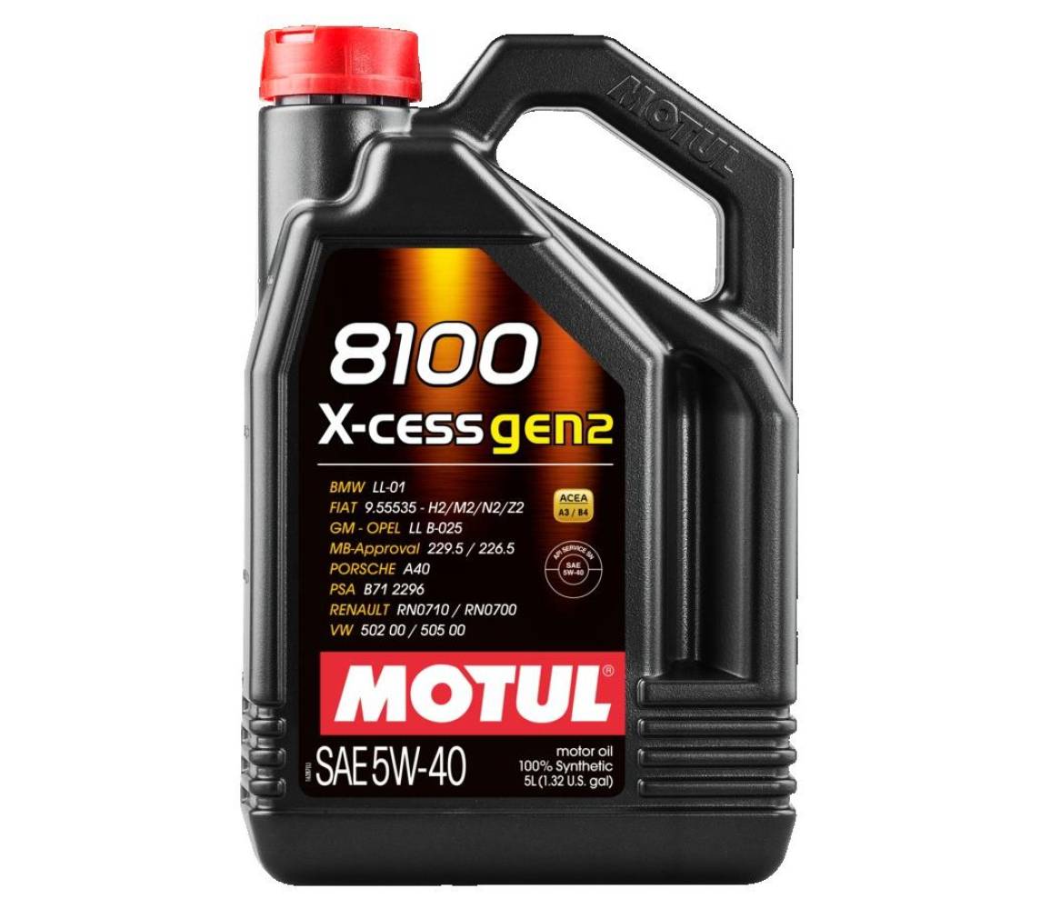 Motul 8100 x-cess gen2 5w40 a3/b4 5L