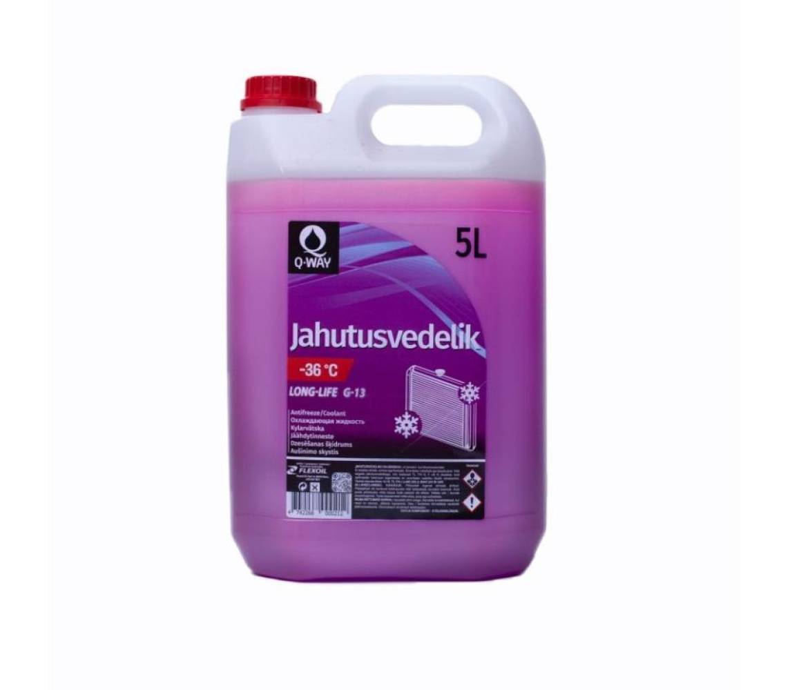 Jahutusvedelik QWAY -36*C, LONG-LIFE G-13, 5L (lilla)