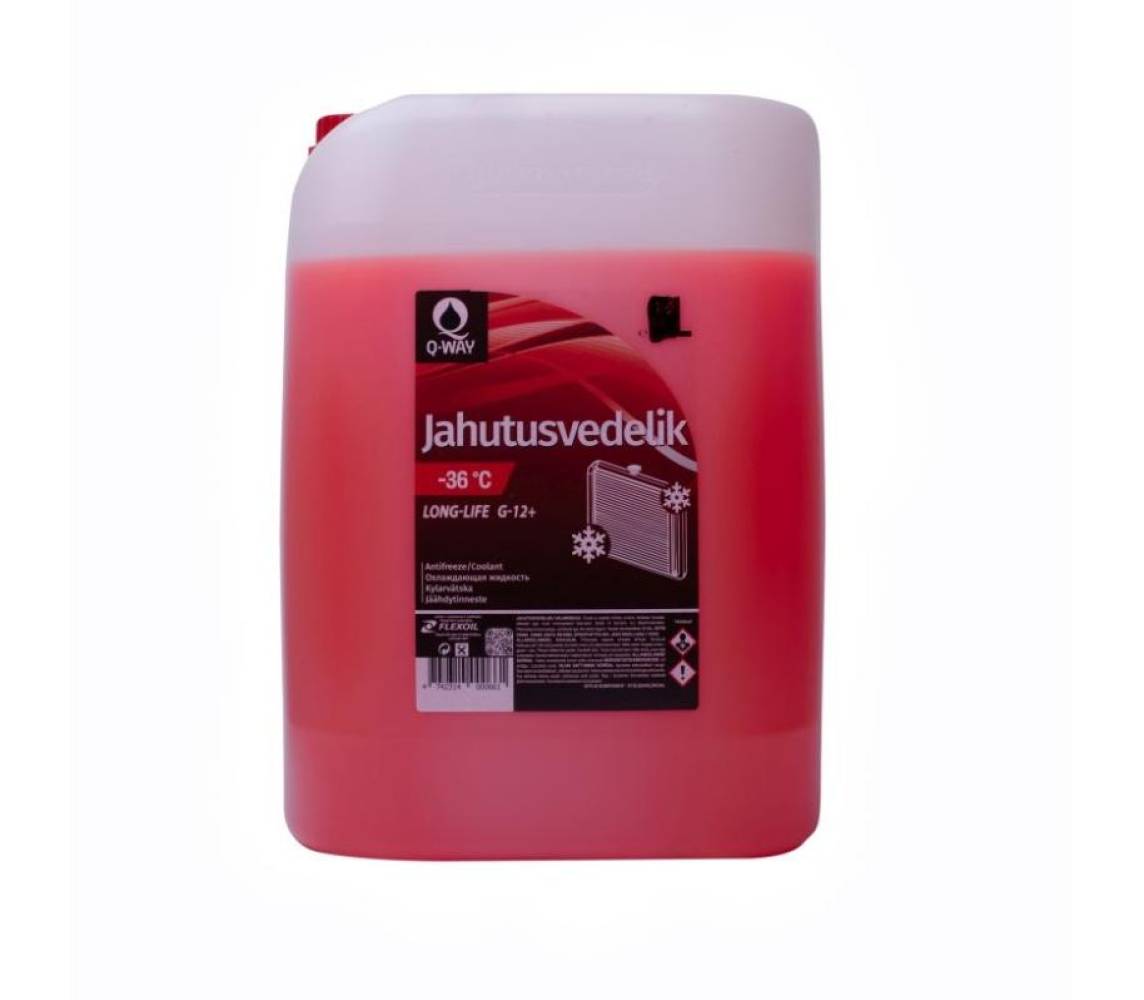 Jahutusvedelik QWAY -36*C, LONG-LIFE G-12+, 20L (punane)