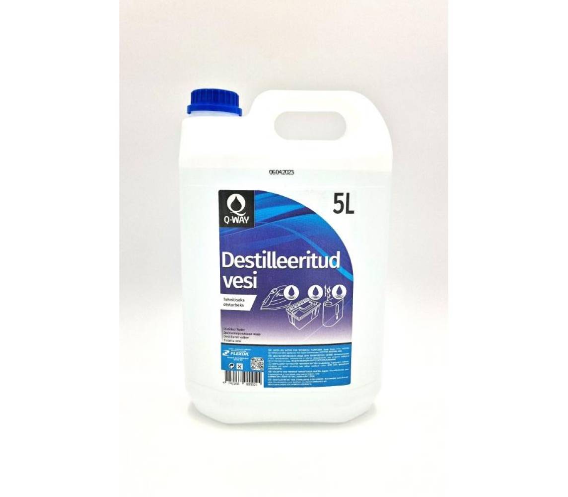 Destilleeritud vesi QWAY 5L