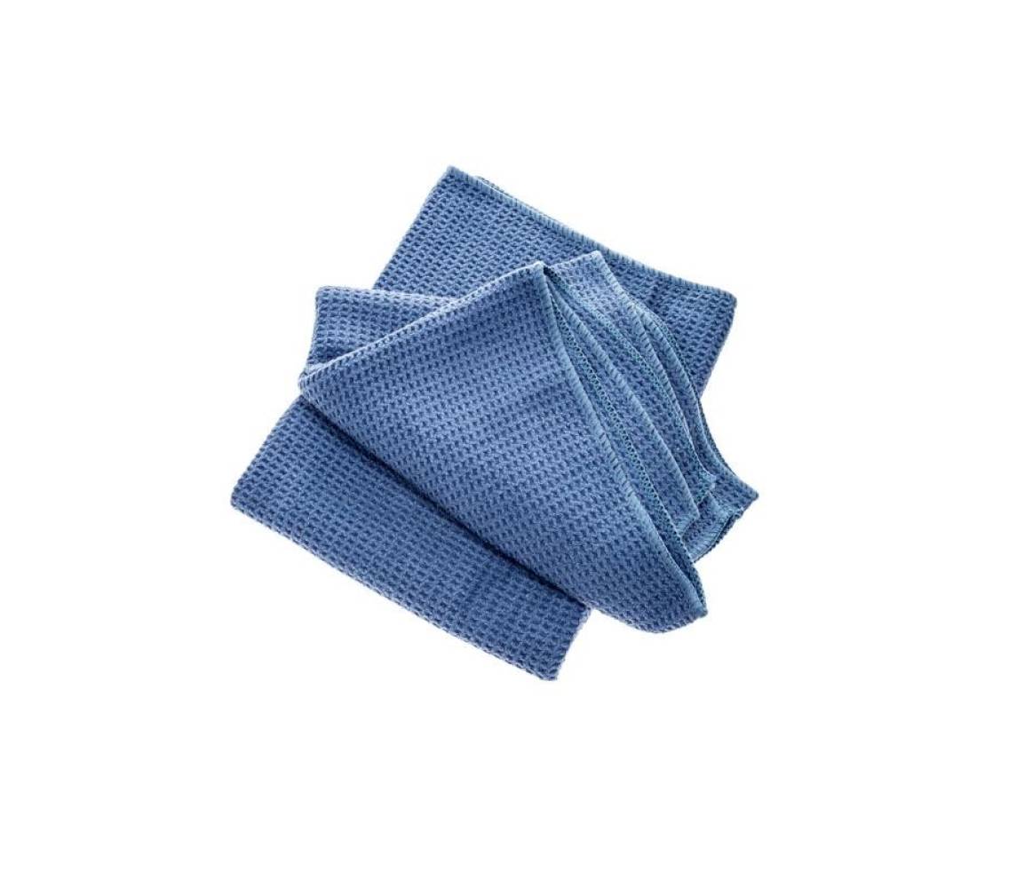 KCU DRYING TOWEL 2tk kompl. kuivatuslapp, vahvelstruktuur, sinine 80*55cm