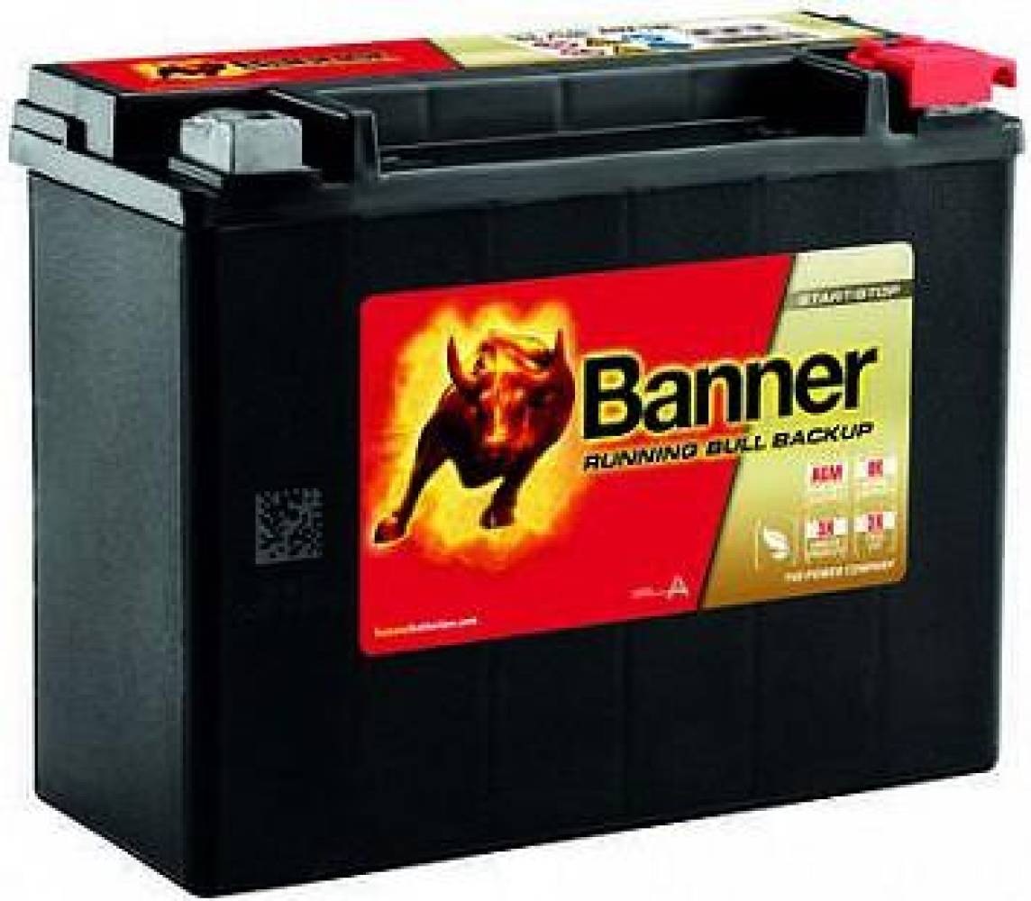 Banner аккумулятор Backup agm aux18 l 20 ah 300 a 206×91×163
