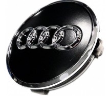 Audi kapsel oe-valuveljele (8w0601170b) must. 59.5mm