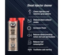 K2 diesel go! diislikütuse lisand 250ml 50-70l-le