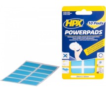 Kahepoolne kinnitus teip/padi 20x40mm powerpads 10tk HPX