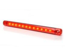 Küljetuli LED pikk punane 9-LED 12/24v (238mm) 72lm