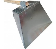 Prügikühvel tsingitud. puitvarrega 900x350mm zlo big