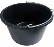 Seguvann/ämber ümmargune sangaga 40l plast must 290x495mm