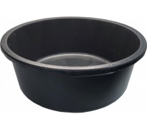 Seguvann/kauss ümmargune 45l plast must 225x595mm