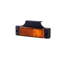 Ld128 küljetuli LED kollane 12/24v jalaga 0.5m juhe (jalg äravõetav) 130x33x17mm