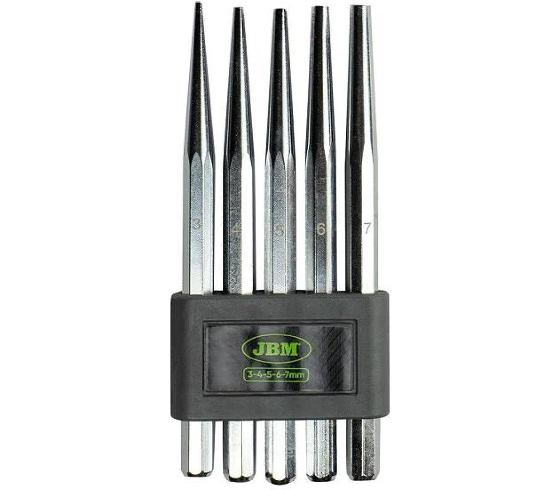 5-os. koonustornide komplekt 3-4-5-6-7mm steel45c JBM