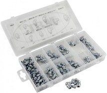 110-os. määrdeniplite kompl. sirge 45°-90° JBM*