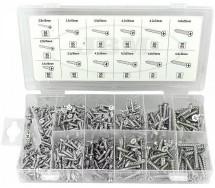 550-os. kruvide komplekt (faasitud pea) tsingitud 2.8-4.8mm eri pikkused JBM