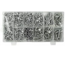 550-os. kruvide komplekt (faasitud pea) tsingitud 2.8-4.8mm eri pikkused JBM