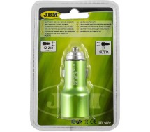 2xusb adapter 12/24v sigareti süütajasse 1.0a/2.1a JBM