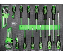 30-os. kruvikeerajate ja l-torx/l-kuuskant komplekt pu-paneelis JBM